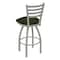 Holland Bar Stool Co 30" Swivel Bar Stool, Nickel Finish, Canter Pine Seat 41030AN010 - alternate 2